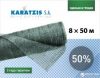 купить Cетка полимерная Karatzis для затенения 50% 8 х 50 м Зеленая (5203458762454)