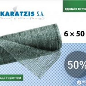 купить Cетка полимерная Karatzis для затенения 50% 6 х 50 м Зеленая (5203458762453)