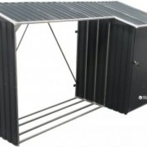 купить Накрытие с сараем Duramax стальное для дров 272 х 109 х 160 см Серо-белое (5170kmd)