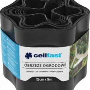 купить Газонный бордюр Cellfast волнистый 15x900 см Черный (30-032H)
