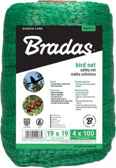 купить Сетка Bradas BIRD NET 10 г / м 2.19x19 мм 4x100 м (AS-BN10191940100)