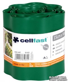 купить Газонный бордюр Cellfast 15x900 см Темно-зеленый (30-022H)