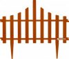 купить Набор ограждений для газона Алеана Заборчик 640x10x550 мм 4 в 1 Светло-коричневый (1997kmd)