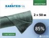 купить Cетка полимерная Karatzis для затенения 85% 2 х 50 м Зеленая (5203458762482)