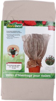 купить Флис для защиты растений от ветра и мороза Florabest 80 x 75 см Бежевый (L-8-280069_бежевый)