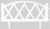 Декоративный забор GardenCity Modern №4 в комплекте 5 элементов Белый (5001301)